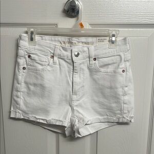 American Eagle Outfitters White High Waist Shorts